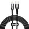 Baseus Καλώδιο USB σε Lightning Glimmer Series 2.4A 2m Μαύρο (CADH000301) (BASCADH000301)-BASCADH000301