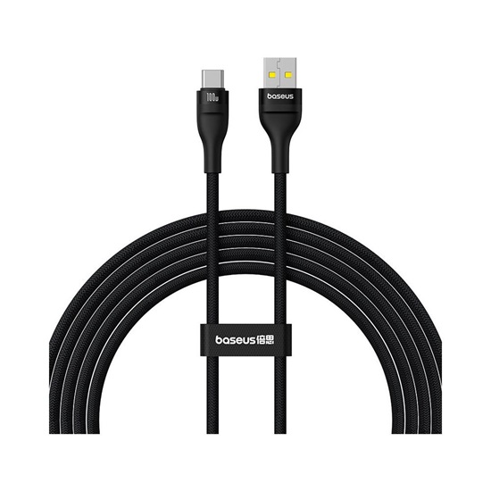 Baseus Charging Cable Flash 2 USB to USB-C 100W 2m Black (P10311804111-01) (BASP10311804111-01)-BASP10311804111-01