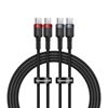 Baseus Cable Cafule USB-C to USB-C 100W2m 2psc Red Black Grey Black (P10318306003-01) (BASP10318306003-01)-BASP10318306003-01