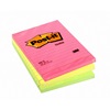 3M Αυτοκόλλητα Χαρτάκια Post-it Lined 102 x 152 mm (Διάφορα Neon Χρώματα) (100 Φύλλα) (660N)-MMM660N