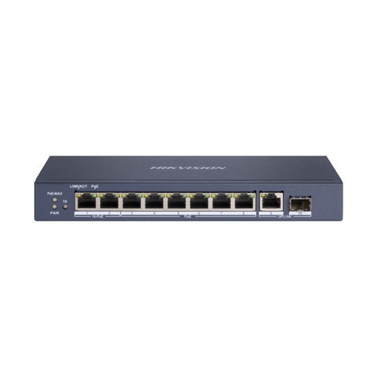 Hikvision 10 Port Unmanaged PoE Switch L2 Series (DS-3E0510HP-E) (HKVDS-3E0510HP-E)-HKVDS-3E0510HP-E