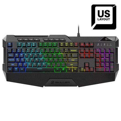 Sharkoon Skiller SGK4 Gaming Πληκτρολόγιο με RGB φωτισμό Αγγλικό US (SKSGK4US) (SHRSKSGK4US)-SHRSKSGK4US