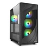 Sharkoon Rebel C80G RGB Black ATX (REBC80GRGBBK) (SHRREBC80GRGBBK)-SHRREBC80GRGBBK