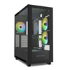 Sharkoon Rebel C60 RGB Gaming Midi Tower Κουτί Υπολογιστή με Πλαϊνό Παράθυρο Μαύρο (REBC60RGBBK) (SHRREBC60RGBBK)-SHRREBC60RGBBK