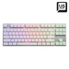 Sharkoon PureWriter TKL RGB Gaming Μηχανικό Πληκτρολόγιο Tenkeyless με Kailh Red διακόπτες και RGB φωτισμό (Αγγλικό US) Λευκό (PUWRTKLWHRD) (SHRPUWRTKLWHRD)-SHRPUWRTKLWHRD