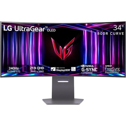 LG UltraGear 34GS95QE-B OLED WQHD Curved Gaming Monitor 34" (LG34GS95QE-B)-LG34GS95QE-B