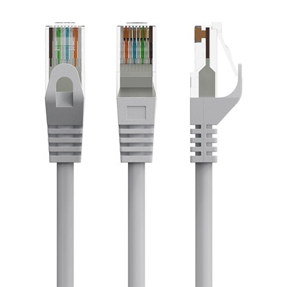 Gembird U/UTP Cat.6 Καλώδιο Δικτύου Ethernet 1m Γκρι (PP6U-1M) (GEMPP6U-1M)-GEMPP6U-1M