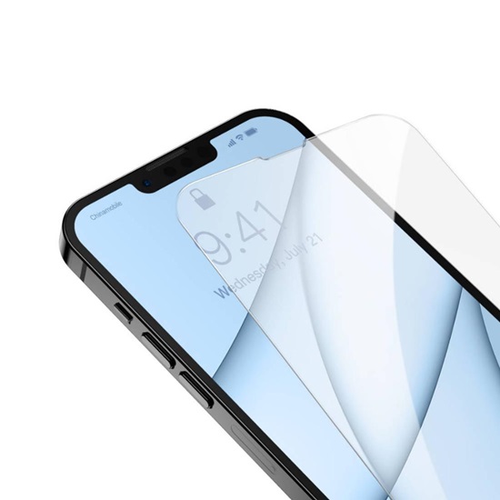 Baseus Προστατευτικό Οθόνης Tempered Glass 0.3mm για iPhone 13 Mini 2τμχ Διαφανές (SGBL020002) (BASSGBL020002)-BASSGBL020002