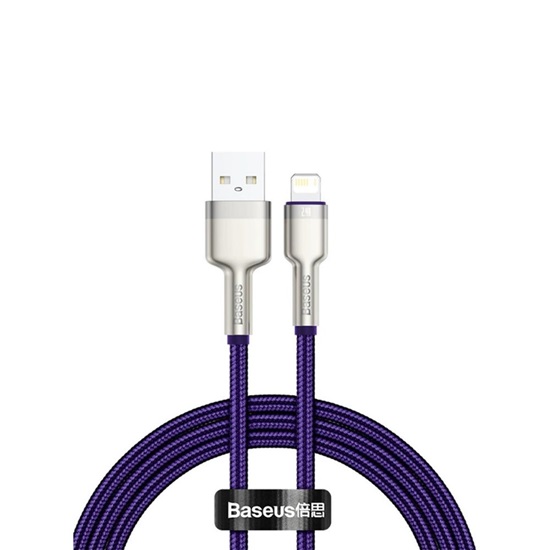 Baseus Καλώδιο USB σε Lightning Cafule 1m Μοβ (CALJK-A05) (BASCALJK-A05)-BASCALJK-A05