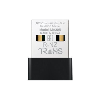 Mercusys AC650 Nano Wi-Fi USB Adapter (MA20N) (MERMA20N)-MERMA20N