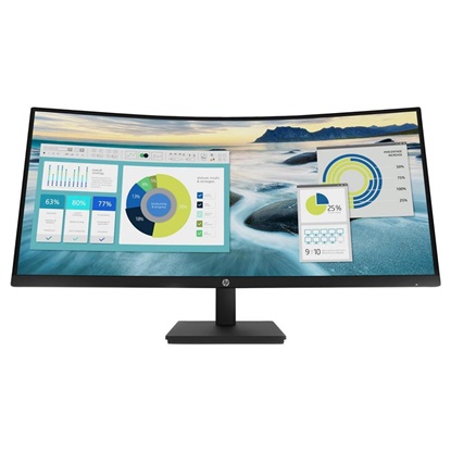 HP P34hc G4 WQHD USB-C Curved Ergonomic Monitor 34" (21Y56AA)-HP#21Y56AA