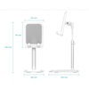 VENTION Height Adjustable Desktop Smartphone Stand White Aluminum Alloy Type (KCQW0) (VENKCQW0)-VENKCQW0