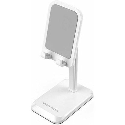 VENTION Height Adjustable Desktop Smartphone Stand White Aluminum Alloy Type (KCQW0) (VENKCQW0)-VENKCQW0