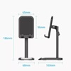 VENTION Height Adjustable Desktop Smartphone Stand Black Aluminum Alloy Type (KCQB0) (VENKCQB0)-VENKCQB0