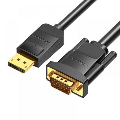 VENTION DisplayPort to VGA Cable 1.5M Black (HBLBG) (VENHBLBG)-VENHBLBG