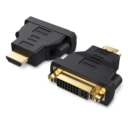 VENTION HDMI DVI Bi-Directional Adapter Black (ECCB0) (VENECCB0)-VENECCB0