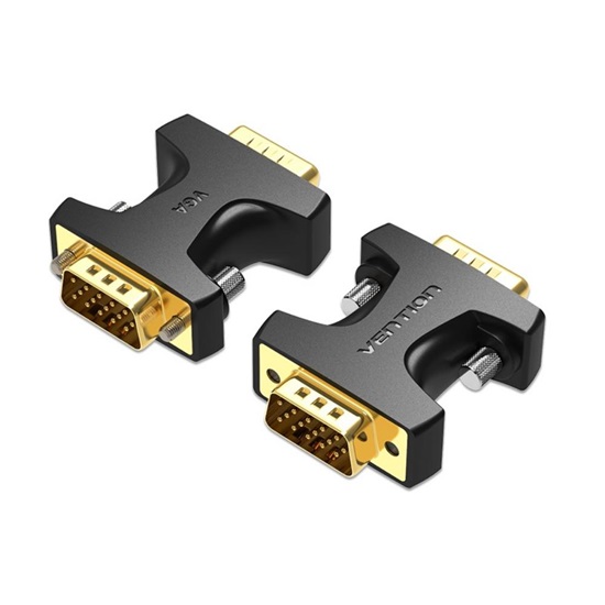 VENTION VGA Male to Male Adapter Black (DDEB0) (VENDDEB0)-VENDDEB0