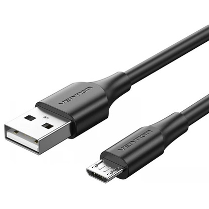 VENTION USB 2.0 A Male to Micro B Male 2A Cable 1.5M Black (CTIBG) (VENCTIBG)-VENCTIBG