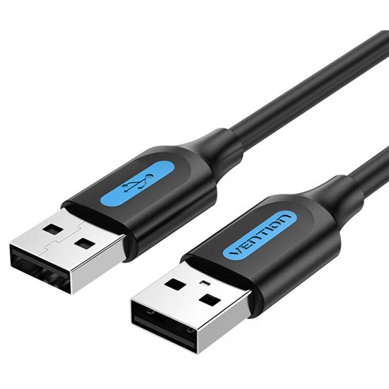 VENTION USB 2.0 A Male to A Male Cable 1M Black PVC Type (COJBF) (VENCOJBF)-VENCOJBF