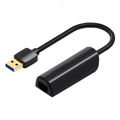 VENTION USB 3.0 to Gigabit Ethernet Adapter ABS Type Black 0.15M (CEHBB) (VENCEHBB)-VENCEHBB