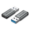 VENTION USB 3.0 Male to Type-C Female Adapter Gray Aluminum Alloy Type (CDPH0) (VENCDPH0)-VENCDPH0