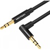 VENTION 3.5mm Male to 90° Male Audio Cable 1.5M Black Metal Type (BAKBG-T) (VENBAKBG-T)-VENBAKBG-T