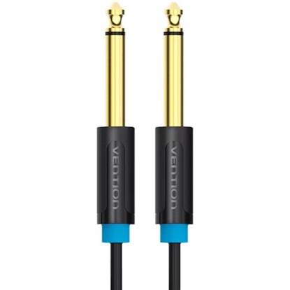 VENTION 6.5mm Male to Male Audio Cable 3M Black (BAABI) (VENBAABI)-VENBAABI