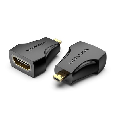 VENTION Micro HDMI Male to HDMI Female Adapter Black (AITB0) (VENAITB0)-VENAITB0