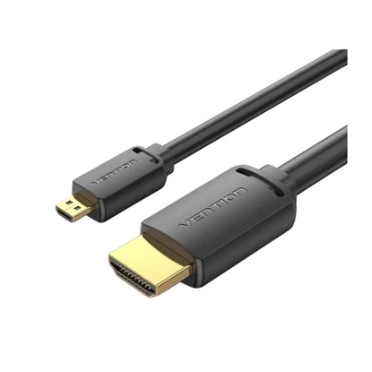 VENTION Micro HDMI to HDMI 4K HD Cable 3M Black (AGIBI) (VENAGIBI)-VENAGIBI