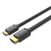 VENTION Mini HDMI to HDMI 4K HD Cable 3M Black (AGHBI) (VENAGHBI)-VENAGHBI