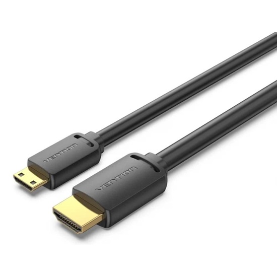 VENTION Mini HDMI to HDMI 4K HD Cable 2M Black (AGHBH) (VENAGHBH)-VENAGHBH