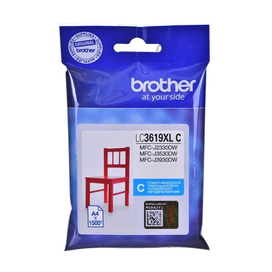 Brother Μελάνι Inkjet LC-3619XLC Cyan (LC3619XLC) (BRO-LC-3619XLC)-BRO-LC-3619XLC