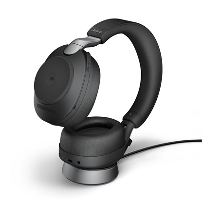 Jabra Evolve2 85 Stereo MS & Charging Cradle & Link 380 USB-A Black (28599-999-989) (JAB28599-999-989)-JAB28599-999-989