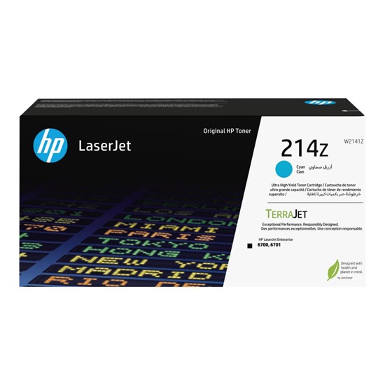 HP 214Z Original LaserJet Toner Cyan (W2141Z) (HPW2141Z)-HPW2141Z