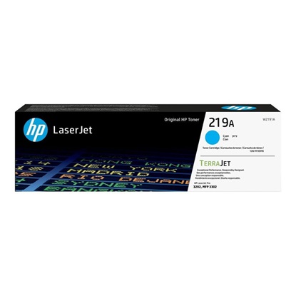 HP 219A Cyan LaserJet Toner Cartridge (W2191A) (HPW2191A)-HPW2191A