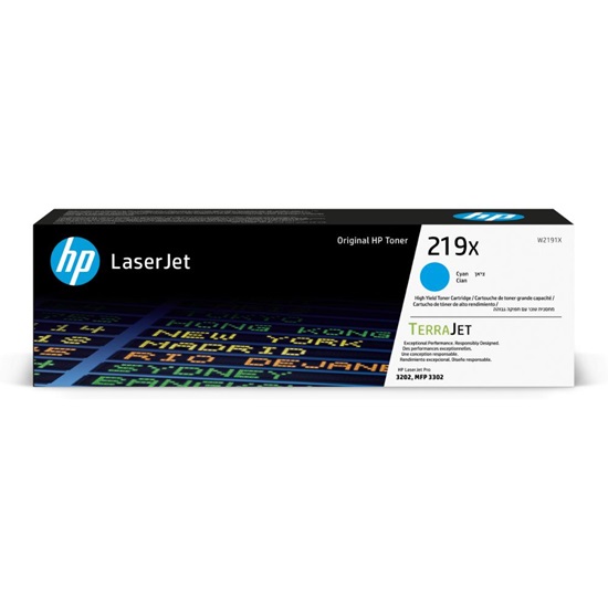 HP 219X Cyan LaserJet Toner Cartridge High Capacity (W2191X) (HPW2191X)-HPW2191X