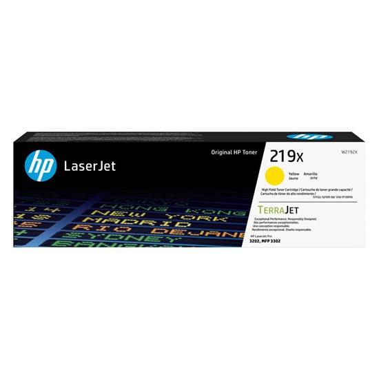 HP 219X Yellow LaserJet Toner Cartridge High Capacity (W2192X) (HPW2192X)-HPW2192X