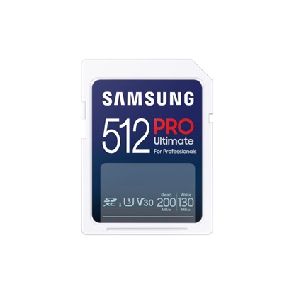 Samsung Pro Ultimate SDXC 512GB Class 10 U3 V30 UHS-I (MB-SY512S/WW) (SAMMB-SY512S-WW)-SAMMB-SY512S-WW