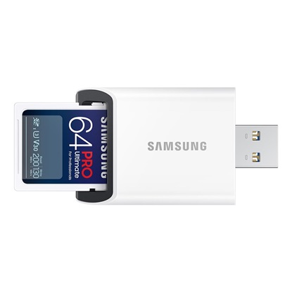 Samsung Pro Ultimate SDXC 64GB Class 10 U3 με USB Reader (MB-SY64SB/WW) (SAMMB-SY64SB-WW)-SAMMB-SY64SB-WW