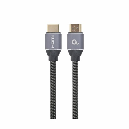 Gembird HDMI 1.4 Braided Cable HDMI male - HDMI male 2m Μαύρο (CCBP-HDMI-2M) (GEMCCBP-HDMI-2M)-GEMCCBP-HDMI-2M