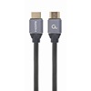 Gembird HDMI 2.0 Braided Cable HDMI male - HDMI male 1m Ασημί (CCBP-HDMI-1M) (GEMCCBP-HDMI-1M)-GEMCCBP-HDMI-1M