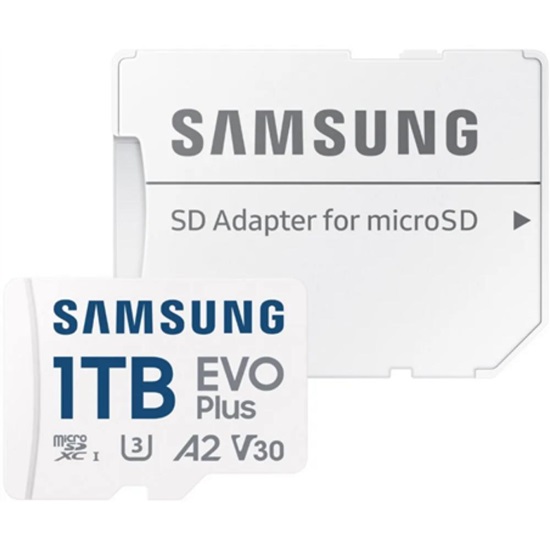 Samsung Evo Plus microSDXC 1.0TB Class 10 U3 V30 A2 UHS-I (MB-MC1T0SA/EU ) (SAMMB-MC1T0SA-EU )-SAMMB-MC1T0SA-EU