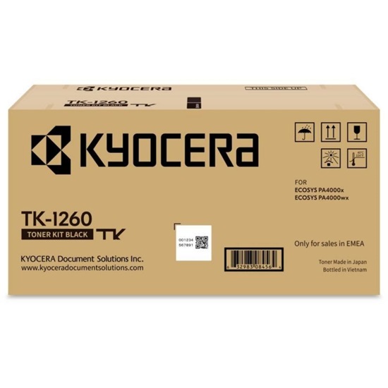 KYOCERA ECOSYS PA4000X TONER BLACK (TK-1260) (KYOTK1260)-KYOTK1260