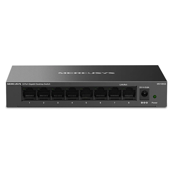 Mercusys 8-port Steel Case Gigabit Switch (MS108GS) (MERMS108GS)-MERMS108GS