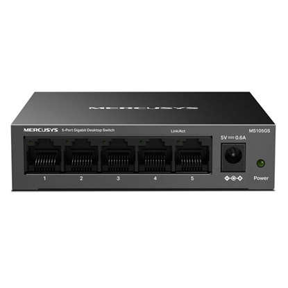 Mercusys 5-port Steel Case Gigabit Switch (MS105GS) (MERMS105GS)-MERMS105GS