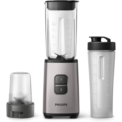 Philips Μπλέντερ για Smoothies 1lt 350W Γκρι (HR2604/80) (PHIHR2604-80)-PHIHR2604-80