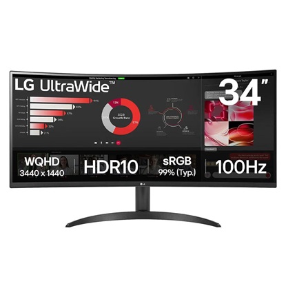 LG 34WR50QK-B Ultrawide VA HDR Curved Monitor 34" (LG34WR50QK-B)-LG34WR50QK-B