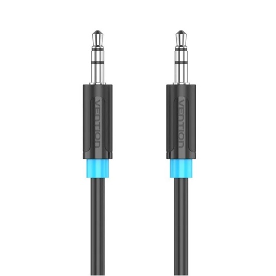 VENTION TRS 3.5mm Male to Male Audio Cable 0.8M Black (VAS-A65-B080) (VENVAS-A65-B080)-VENVAS-A65-B080