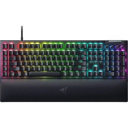 Razer Blackwidow V4 RGB Gaming Mechanical Keyboard Underglow Led Macro Green Clicky Switches (RZ03-04690100-R3M1) (RAZRZ03-04690100-R3M1)-RAZRZ03-04690100-R3M1