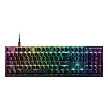 Razer Deathstalker V2 Low-profile RGB Gaming Keyboard Clicky Purple Optical Switches (RZ03-04501800-R3M1) (RAZRZ03-04501800-R3M1)-RAZRZ03-04501800-R3M1